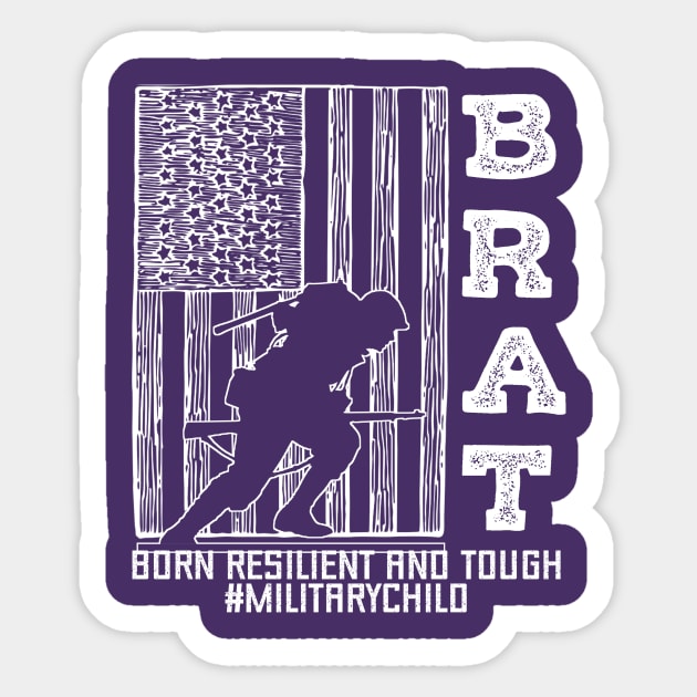 Purple Up For Military Kids - Month of the Military Child 2023 Sticker by PraiseArts 